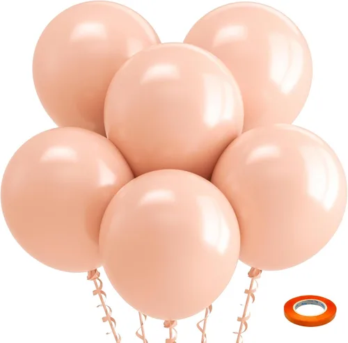 Miniatura 75 de Bezente - Globos de 12 pulgadas de látex con confeti para bodas, graduaciones, despedidas de soltera y cumpleaños, aptos para helio, dorado, 60