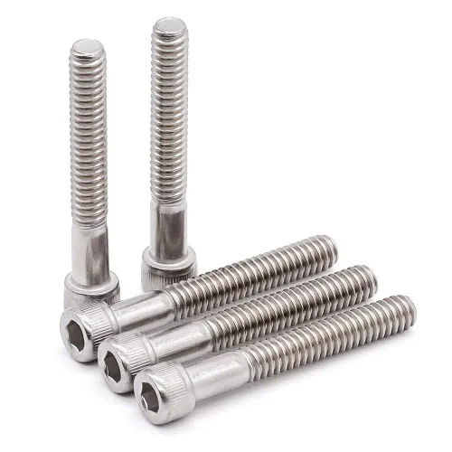 Miniatura 9 de Tornillos de cabeza hueca de 1/4-20 x 1 (30 piezas) Allen Hex Drive, acero inoxidable 18/8 304, rosca completa, acabado brillante, rosca gruesa