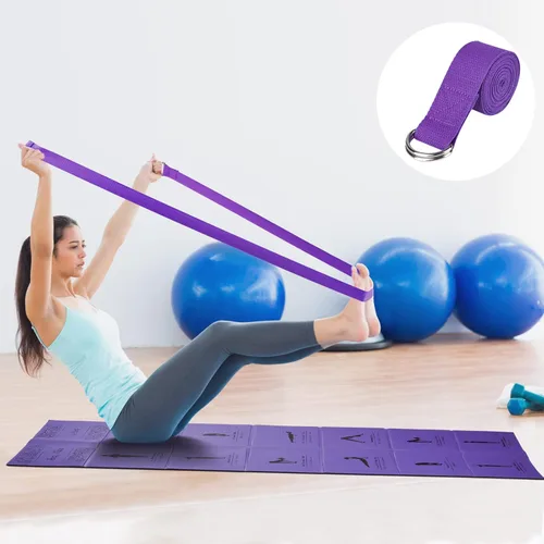 Miniatura 5 de Tapete de yoga plegable para mujer, tapete de ejercicio antideslizante para gimnasio en casa, juego de alfombrillas de yoga de viaje de 0.197 in