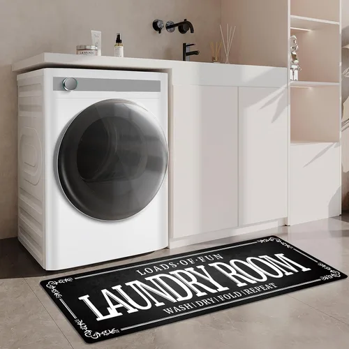 Alfombra antideslizante de goma con parte trasera de goma de 20 x 47 pulgadas, decoración de cocina y granja, tapetes para cuarto de baño y cuarto