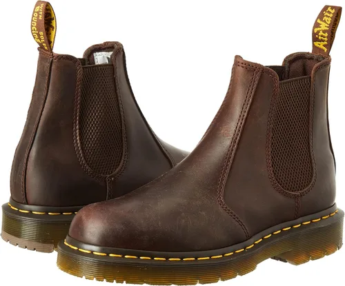 Miniatura 7 de Dr. Martens, Botas de servicio unisex 2976 antideslizantes, cuero industrial de grano completo