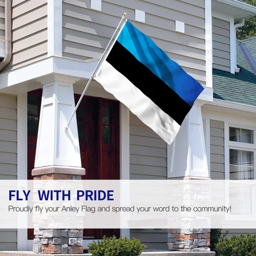 Miniatura 2 de Anley Fly Breeze Bandera de Estonia de 3x5 Pies - Color Vívido y a Prueba de Decoloración - Cabecera de Lona y Doble Costura - Banderas de Poliéster
