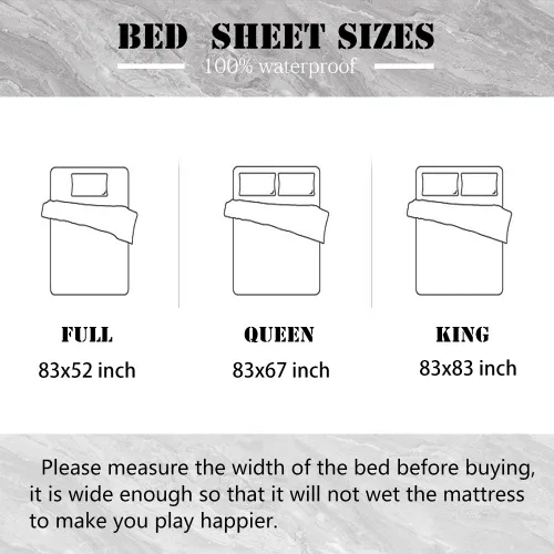 Miniatura 2 de Zishine Protector de colchón de vinilo King para masaje de aceite, colchón de masaje Nuru de 83 x 83 pulgadas, sábanas impermeables con almohada