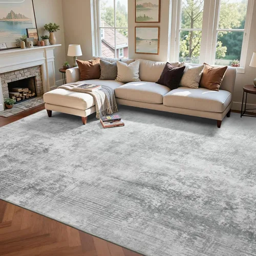 Miniatura 84 de Alfombra de pasillo lavable de 2 x 6 pies, antideslizante, de pelo bajo, alfombra de área de cocina, alfombra suave y larga para entrada, alfombra