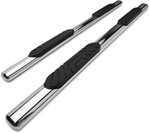 TAC - Estribos laterales para Ford F150 SuperCrew Cab 2015-2025 y 2022-2025 F150 Lightning EV |2017-2025 F250/350/450/550 Super Duty Crew Cab 4