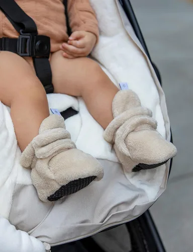 Miniatura 3 de 7AM Enfant Plush Baby Booties - Water Repellent Baby Shoes for Girls & Boys, Ultra Soft Winter Socks & Slippers for Infants