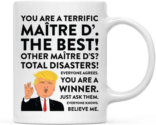 Miniatura 17 de Andaz Press Funny President Donald Trump - Taza de café de 11 onzas, excelente instructor aeróbico, paquete de 1, taza de cerámica para beber