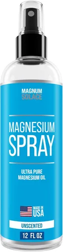 Spray de magnesio – Aceite de magnesio para pies – Aceite de magnesio puro de grado USP grande de 12 onzas – Fabricado en Estados Unidos desde 2008