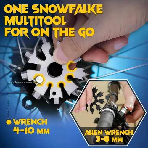 Miniatura 3 de Rellenos de calcetines para hombres Herramientas multifuncionales de copo de nieve - 20 en 1 Herramienta multifuncional Regalos de Navidad