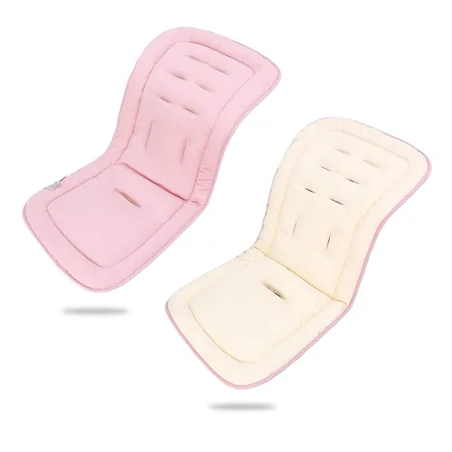 Miniatura 23 de Cojín para Carrito de Bebé, Colchoneta Silla Paseo Universal Transpirable, Cojín para Sillas de Paseo 100% Algodón, 34x78cm 1 Paquete
