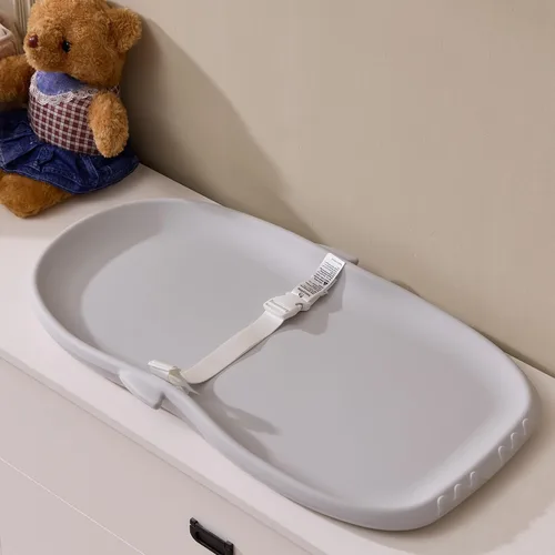 Miniatura 9 de Luxury Little Cambiador de bebé portátil de EVA impermeable para cambios de pañales, vestirse, masaje de bebé y aplicación de humectante, suave