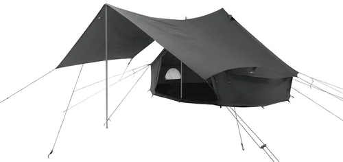Miniatura 2 de WHITEDUCK Toldo para tienda de campaña de lona con postes para acampar y glamping para todas las estaciones