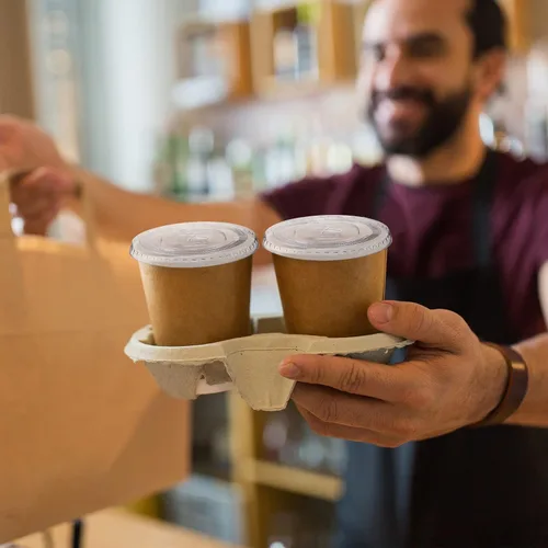 Miniatura 7 de 200 tapas planas transparentes desechables de plástico PET con ranura para pajilla, se adapta a tazas de 12, 16, 20 onzas y 24 onzas para café