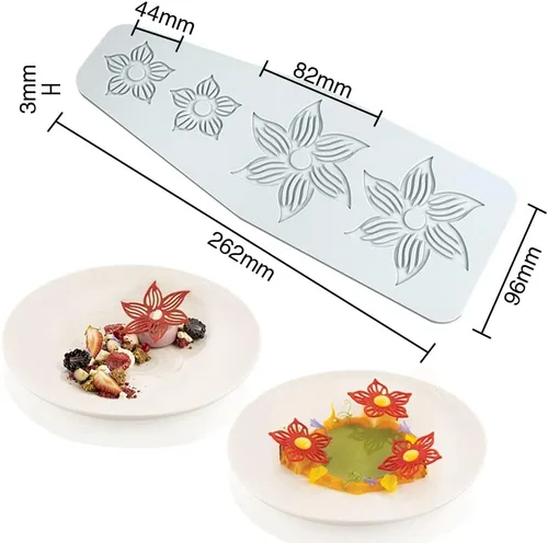 Miniatura 2 de Molde de silicona de hojas huecas para caramelo de chocolate 3D, molde de caramelo de hojas huecas para alimentos, decoración de comidas, molde