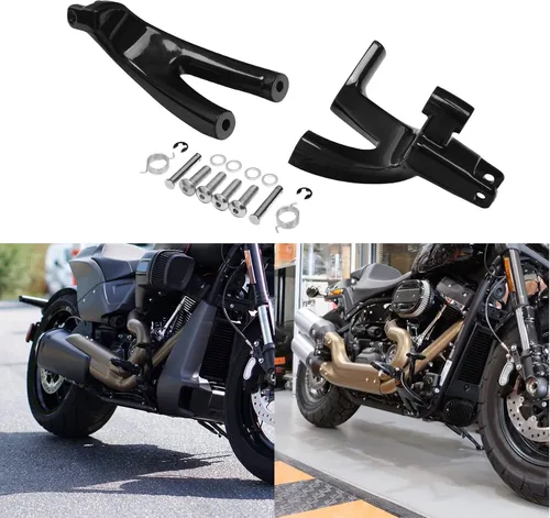 Miniatura 9 de TCT-MOTORPARTS Kit de montaje para placa de suelo delantero para Harley Softail Slim FLSL 18-25
