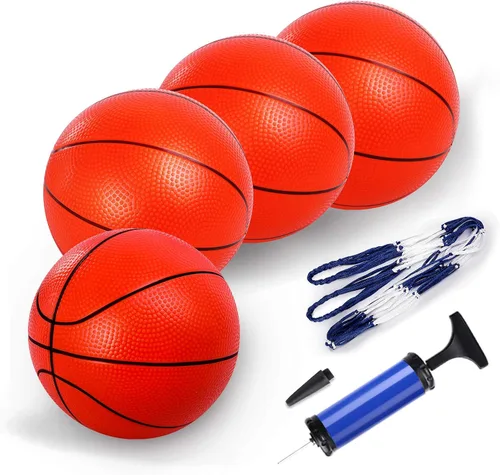 Miniatura 8 de TNELTUEB Mini baloncesto de repuesto de 8.5 pulgadas para piscina de baloncesto, juguete para interiores y exteriores, se adapta a todos