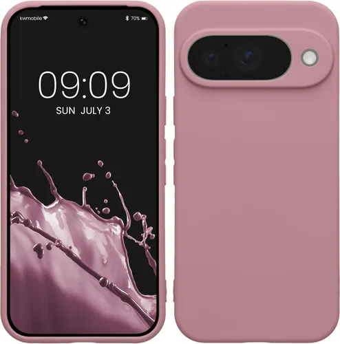Miniatura 165 de kwmobile Funda compatible con Google Pixel 9 Pro - Funda protectora delgada de TPU para teléfono - Acabado mate suave - Negro mate