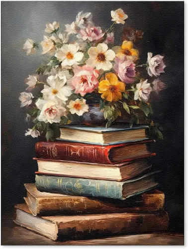 Miniatura 37 de Póster de libro gótico de academia oscura vintage de mediados de siglo, arte de pared de lienzo victoriano de estilo bohemio, impresiones estéticas