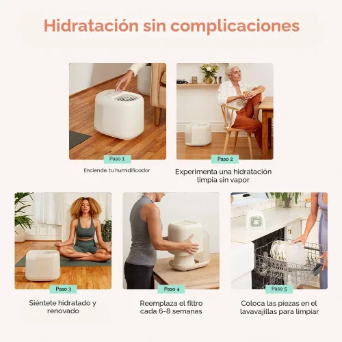 Miniatura 7 de Humidificador para Habitación Grande Canopy, Moonstruck, Espacio de Vida Grande, Tiempo de Funcionamiento de 36 Horas, Tanque de 5.5L - Incluye