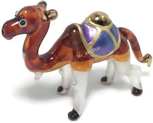 Miniatura 22 de Figura de vaca miniatura soplada a mano de vidrio soplado a mano de 2.5 pulgadas de alto, figura de granja de animales, decoración coleccionable