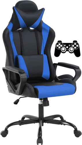 Miniatura 13 de Silla de juegos, silla de oficina, silla de computadora, silla de carreras ergonómica para videojuegos para niños, adolescentes y adultos, silla