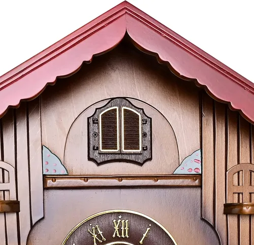 Miniatura 8 de Reloj de pared con péndulo de cuco Kendal, cuarzo, bosque negro, casa, decoración del hogar MX239