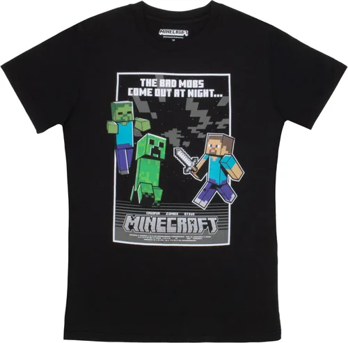 Miniatura 2 de Minecraft, camiseta de manga corta de ajuste regular para niños