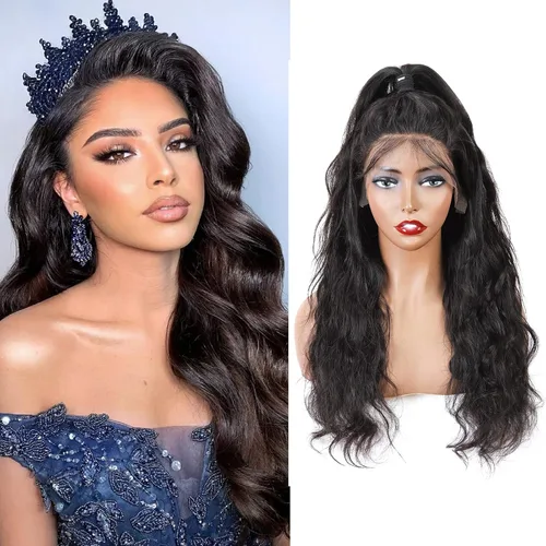Miniatura 30 de Cabello humano ondulado con cierre frontal de encaje HD 4 x 4, cierre de encaje con cabello de bebé, cabello humano 100% virgen brasileño