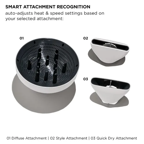 Miniatura 3 de T3 Aire IQ Kit de secador de pelo con concentrador de secado rápido, concentrador de estilo, difusor y soporte para secadora Golpes rápidos