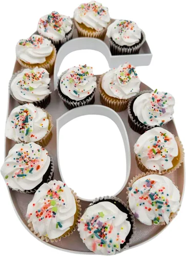 Miniatura 44 de 12" o GRANDE 16" - Cajas de número rellenables de plástico reutilizables de alta calidad para embutidos, cajas de cartas para fiesta de cumpleaños