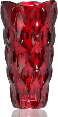 Miniatura 9 de CEMABT Jarrones de vidrio para flores, jarrones modernos engrosados de 3.4 lb para centros de mesa, jarrón para decoración del hogar, cristal, Azul