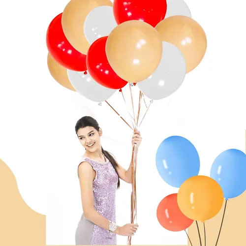 Miniatura 4 de Globos desnudos 18 pulgadas 12 unidades, globos grandes de látex redondos de helio para fiesta de cumpleaños, baby shower, boda, aniversario