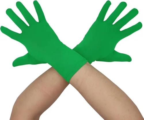 Aniler Guantes de elastano hasta la muñeca para hombres y mujeres, para bodas, fiestas, Navidad, disfraces, fiestas, bailes