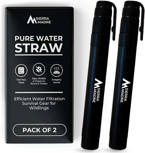 Miniatura 9 de Sierra Madre - Filtro de agua portátil con pajita – 1000 litros de filtración de agua para senderismo, camping, viajes - Ideal para hidratación