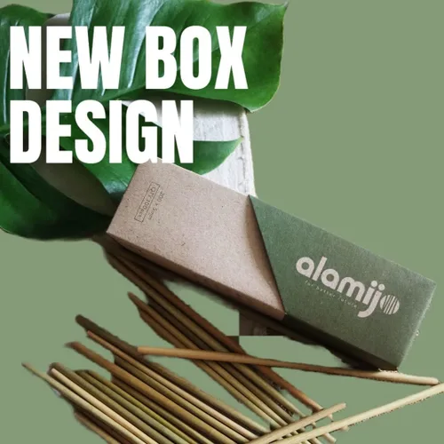 Miniatura 2 de IJO - Pajitas de césped 100% naturales, biodegradables, compostables, libres de plástico, pajitas ecológicas, paquete de 100