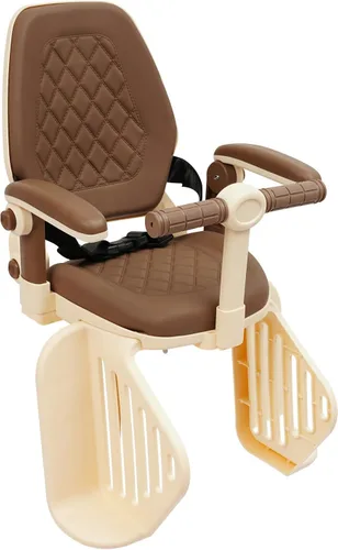 Miniatura 6 de Futchoy Asiento de bicicleta para niños, asiento trasero para bicicleta infantil, asiento trasero para niños con reposabrazos antideslizantes