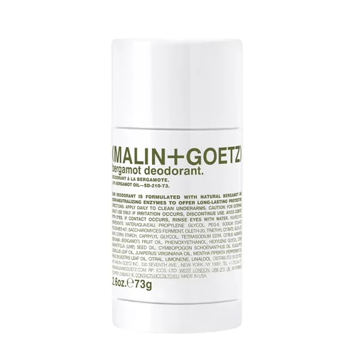 Malin + Goetz - Desodorante en barra para hombres y mujeres, desodorante perfumado para todo tipo de piel, fragancia y color naturales, desodorante