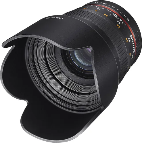 Miniatura 5 de Samyang SY50M-N Teleobjetivo fijo Prime 1.969 in F1.4 Lente para Nikon Digital SLR