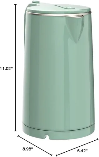 Miniatura 10 de COOKTRON Hervidor Eléctrico de 1.7L Silencioso, Hervidor de Agua Caliente de Doble Pared Libre de BPA, Tetera de Hervido Silencioso y Tacto Fresco