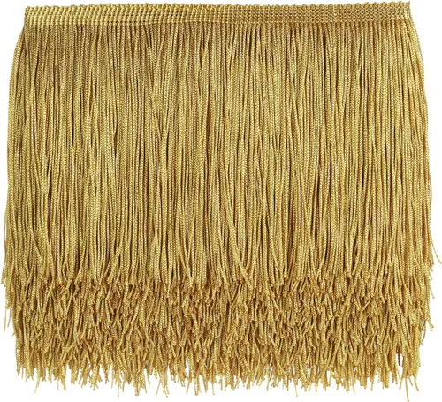 Miniatura 10 de AWAYTR Ribete de Flecos para Costura de 10 Yardas - 6 pulgadas de Ancho con Borlas para Manualidades DIY, Ropa y Decoración de Vestidos
