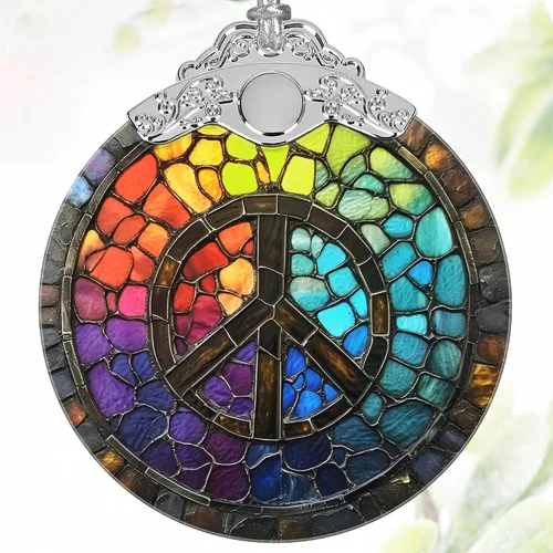 Miniatura 9 de Decoración navideña de vidrio emplomado de 3 pulgadas, adornos navideños, reliquia familiar, intercambio de regalos, idea de regalo, presente