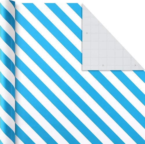 Miniatura 9 de Hallmark Paquete de papel de regalo para todas las ocasiones con líneas de corte en el reverso (paquete de 6; 180 pies cuadrados total) sólidos