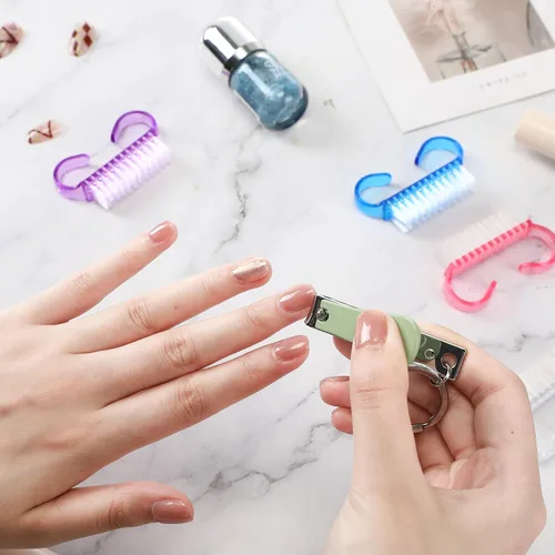 Miniatura 6 de Tanlade - 300 cepillos de uñas con mango a granel, pequeño cepillo de limpieza para uñas, fácil de usar, a granel para hombres y mujeres, pies