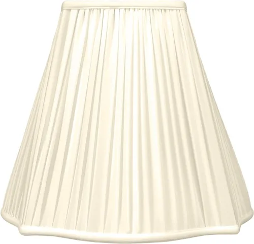 Miniatura 2 de Royal Designs Fancy Square Gather - Pantalla básica plisada para lámpara, beige, 5.75 x 14 x 11.75 pulgadas