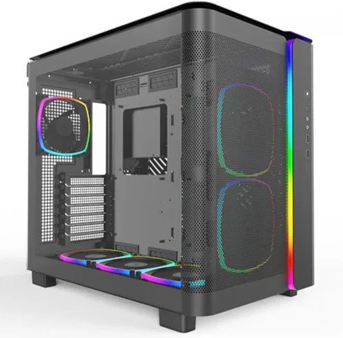 Miniatura 3 de Montech King 95 PRO - Carcasa de PC Gaming ATX de media torre de doble cámara, alto flujo de aire, paneles sin herramientas, frente curva de vidrio