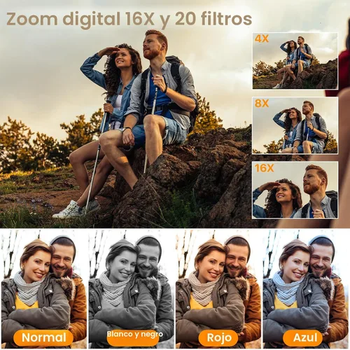 Miniatura 5 de 4K Digital Camera for Photography Auto-Focus Vlogging Camera for YouTube Video with 3'' 180° Flip Screen 16X Anti-Shake 4K Camera Compact Cameras