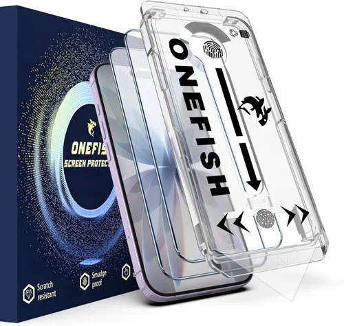 Miniatura 20 de OneFish Protector de pantalla de vidrio templado de borde completo para iPhone 11 Pro/XS/X de 5.8 pulgadas, paquete de 2 refuerzos de bordes, HD