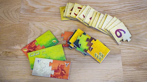 Miniatura 3 de Juego de mesa de estrategia, mecánica Kingdomino con un giro, juego de mesa para niños, adolescentes, adultos y noches de juegos en familia, a