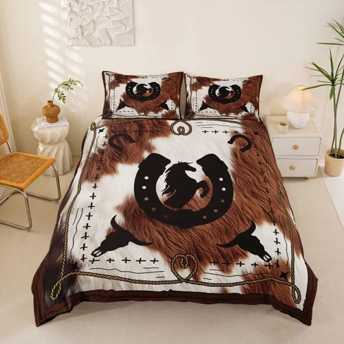 Miniatura 21 de Juego de funda de edredón de oso para niños, juego de ropa de cama de animales salvajes para niños, naturaleza, vida silvestre, oso, pájaro, juego