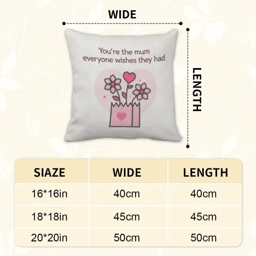 Miniatura 2 de Mom Birthday Gifts Velvet Pillow Covers 16X16 Best Mom Presents Valentines Day Gifts Mothers Day Presents from Daughter Son Mum Mama Gift Moms Gift